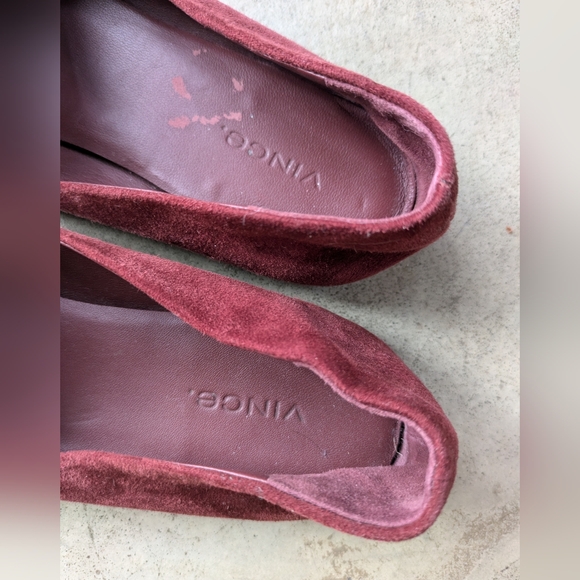 Vince red suede flats - Picture 3 of 5